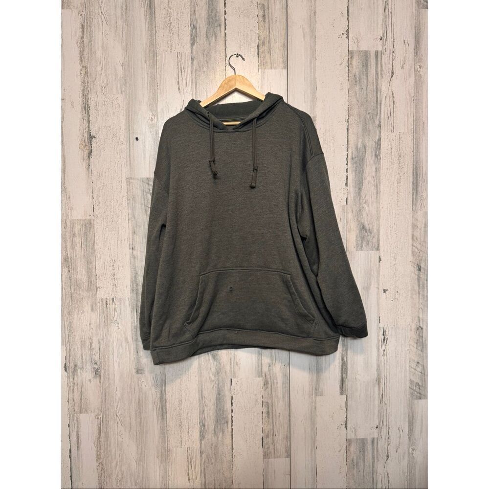 Endurance Wear Fleece Hoodie XL Green Pullover Kangaroo Pocket Casual Sweatshirt